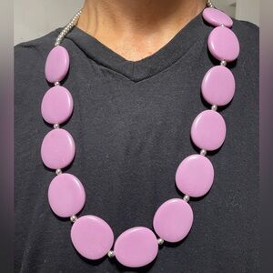 Purple Beaded Necklace